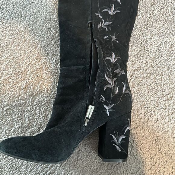 Kenneth Cole embroidered high black boot - Picture 4 of 4